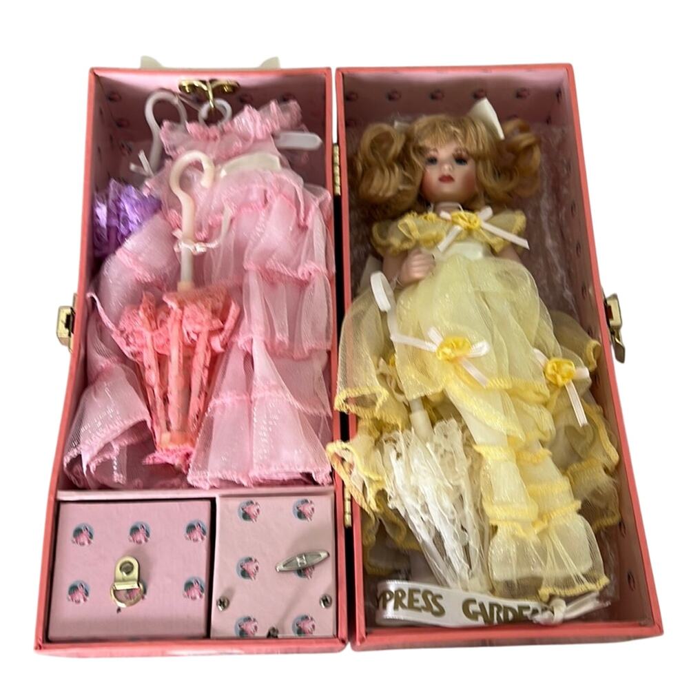 Vintage Cypress Gardens Florida Collectible Doll Dresses Accessories, & Case